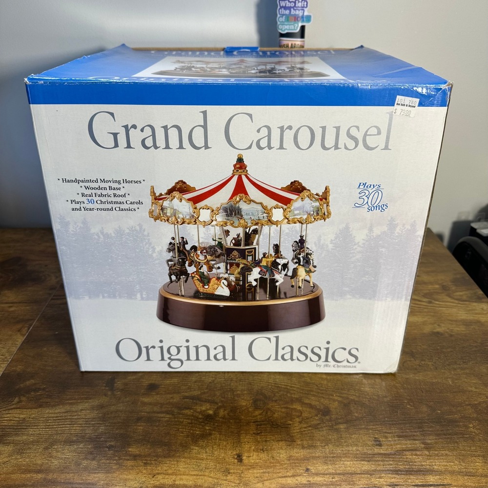 Mr. Christmas Grand Carousel Original Classics Musical 30 Songs Animated WORKS